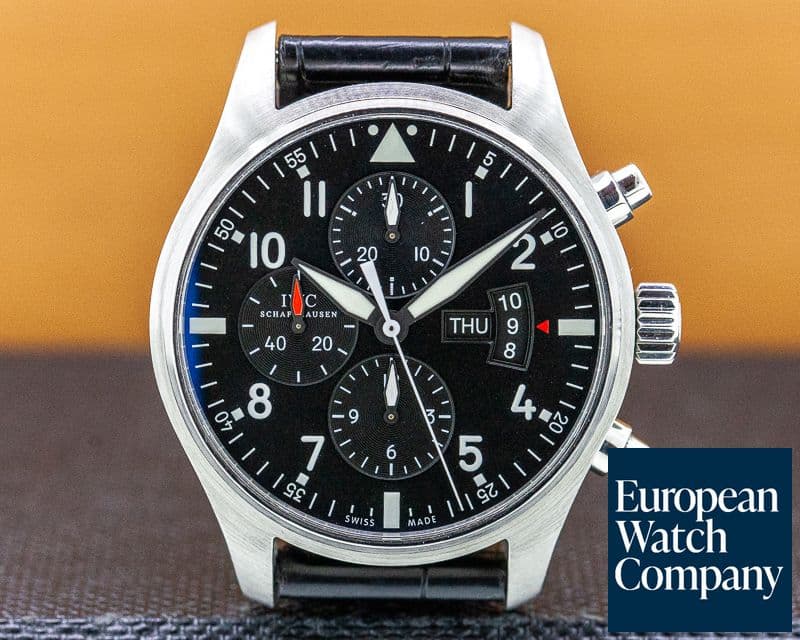 Image of IWC Pilot Chronograph SS Black Dial 43MM