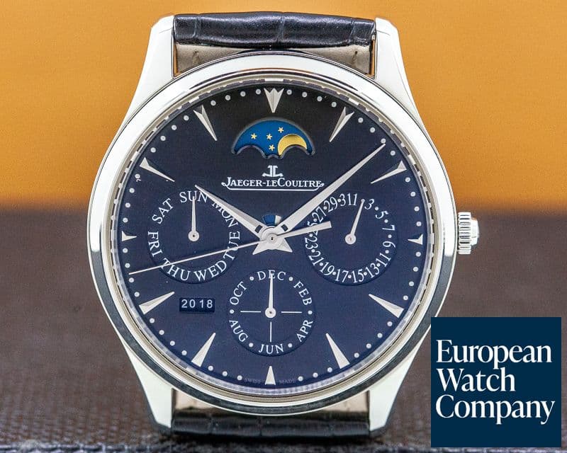 Image of Jaeger LeCoultre Master Ultra Thin Perpetual Calendar SS Black Dial