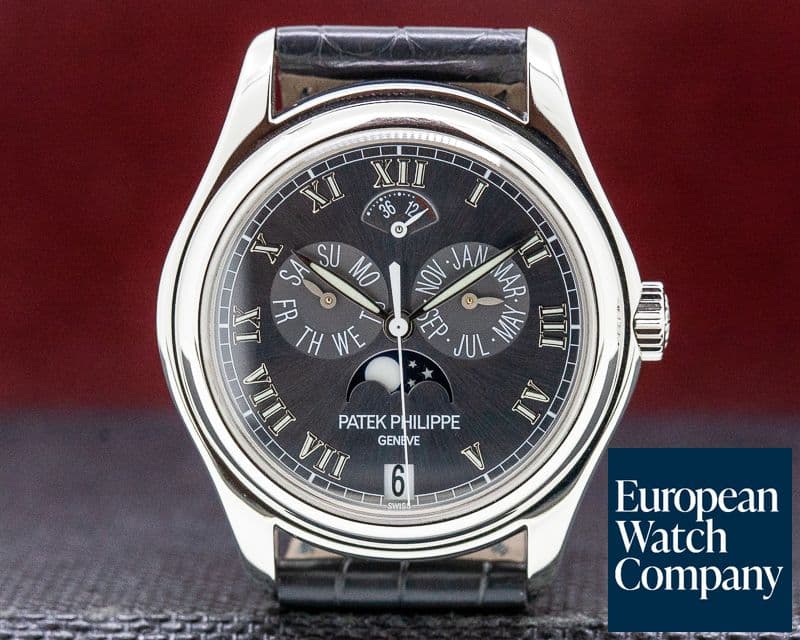 Image of Patek Philippe Annual Calendar Power Reserve Grey Dial Platinum 