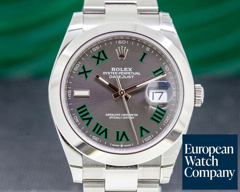 Image of Rolex Datejust 41 Slate Roman Dial SS UNWORN