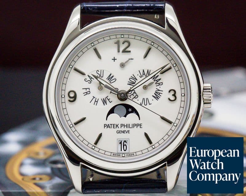 Image of Patek Philippe Annual Calendar 18K White Gold Porcelain Dial 

