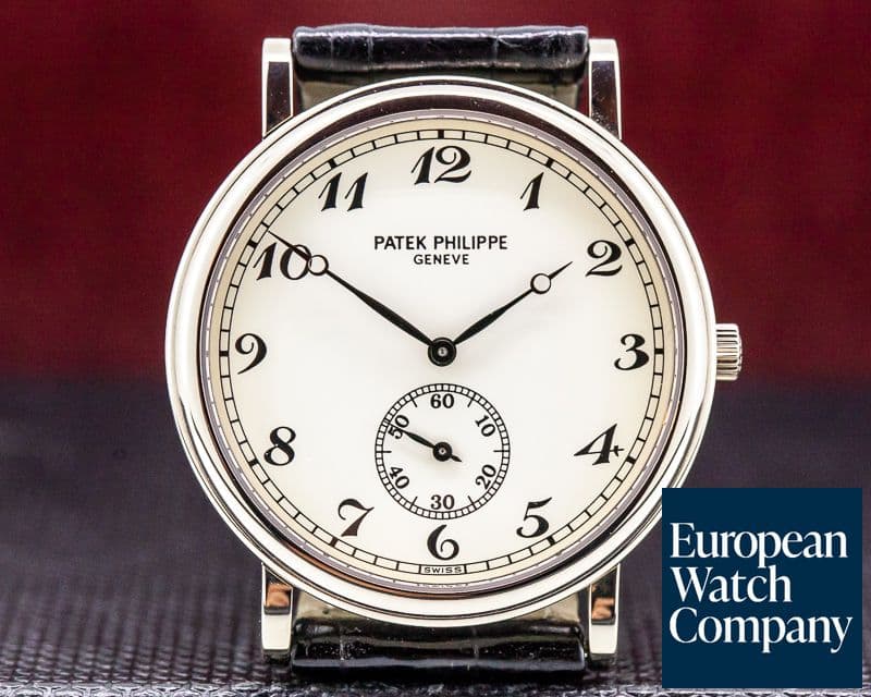 Image of Patek Philippe Calatrava 18K White Gold Arabic Numerals 
