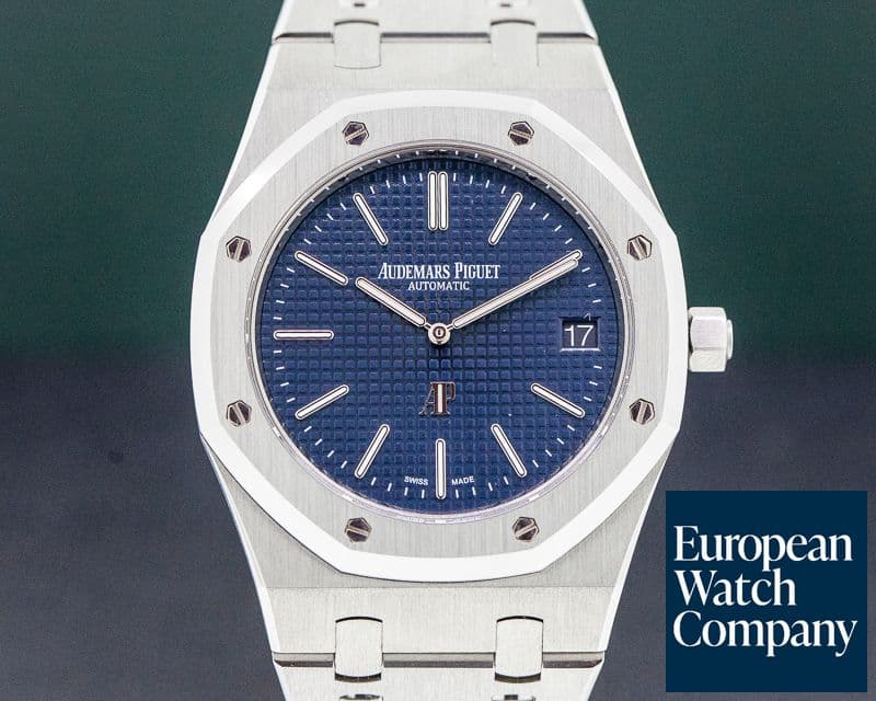 Image of Audemars Piguet Royal Oak Extra Thin Blue Dial SS