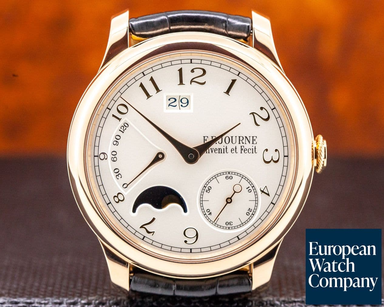 Image of F. P. Journe Octa Automatique Lune Red Gold / Gold Numbers 40mm