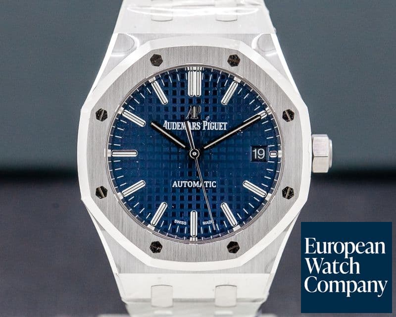 Image of Audemars Piguet Royal Oak Blue Dial SS / SS Midsize UNWORN