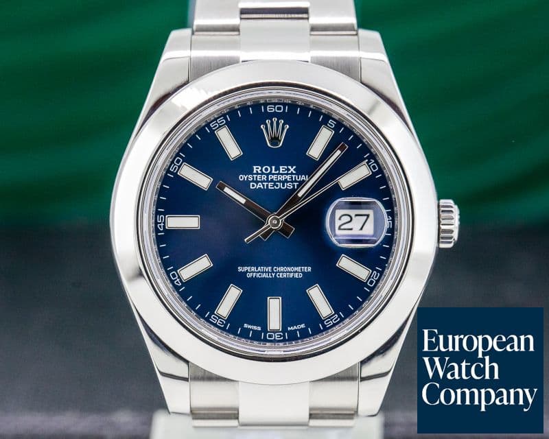 Image of Rolex Datejust II Oyster Bracelet SS Blue Dial 41MM 