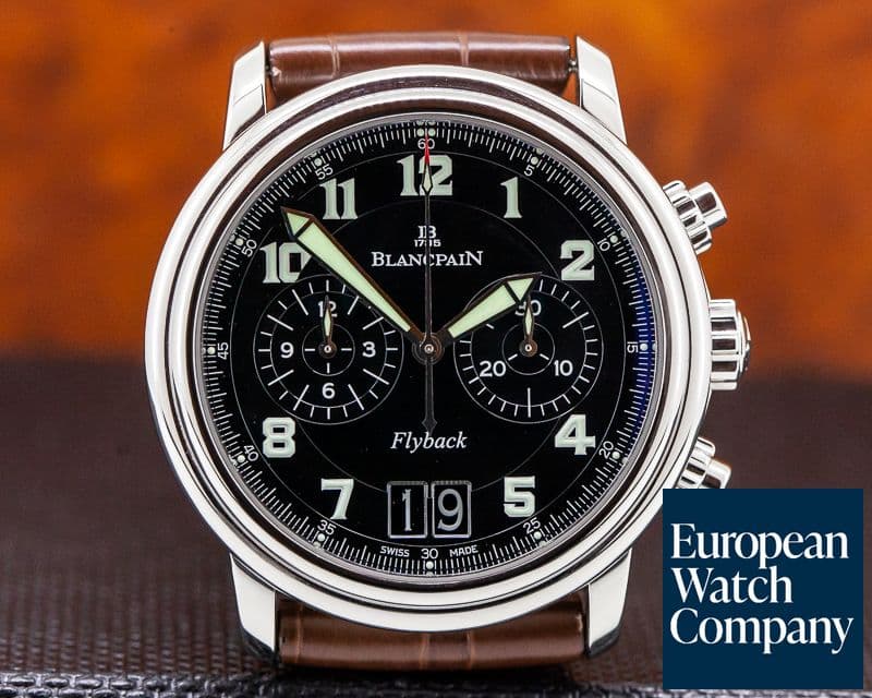 Image of Blancpain Flyback Chronograph Big Date SS Black Dial 40MM