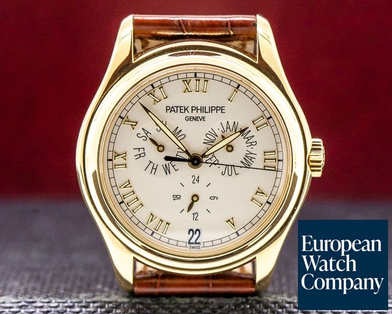 Image of Patek Philippe 5035J-001 Annual Calendar Ivory Dial Yellow Gold 


