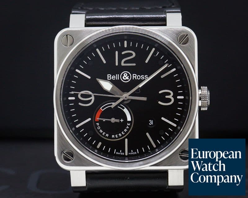 Image of Bell & Ross Aviation BR 03 Power Reserve SS / Leather