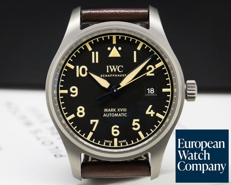 Image of IWC Mark XVIII Heritage Black Dial Titanium