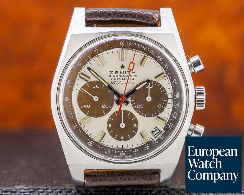 Image of Zenith Vintage El Primero TROPICAL Dial SS / Leather