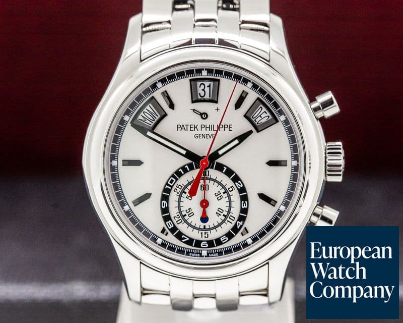 Image of Patek Philippe Annual Calendar Chronograph White Dial SS / SS 
