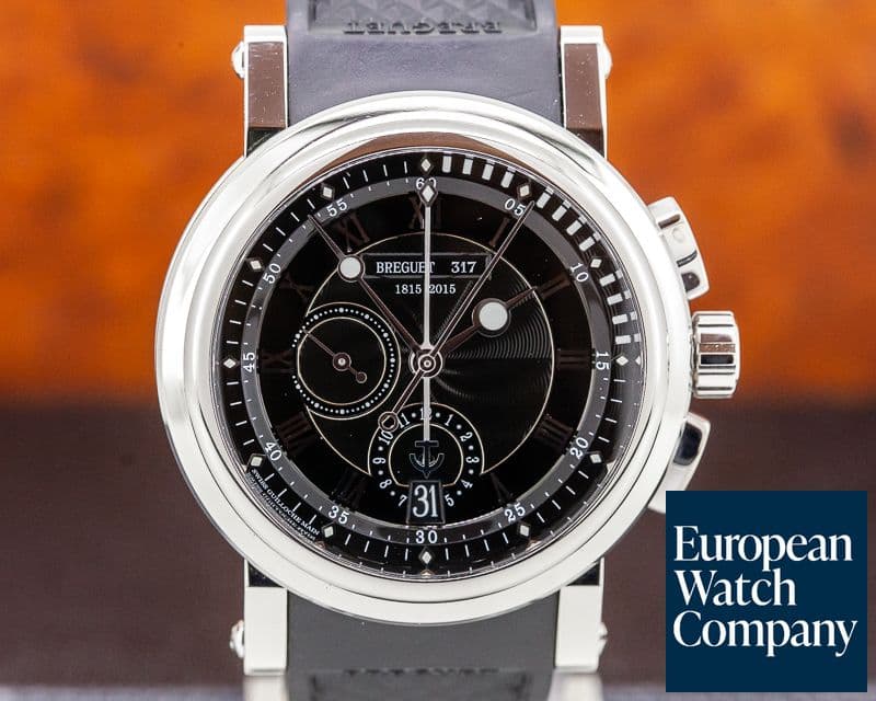 Image of Breguet Marine Chronograph Platinum Black Dial LIMITED
