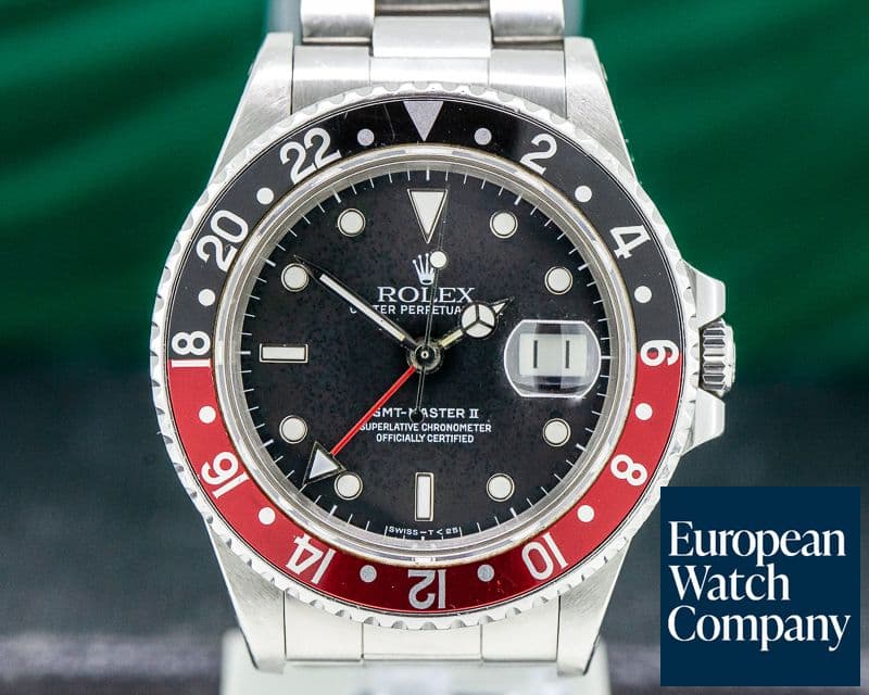 Image of Rolex GMT Master "FAT LADY" Red / Black FULL SET