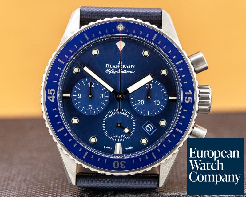 Image of Blancpain Fifty Fathoms Bathyscaphe Chronograph Ocean Commitment I