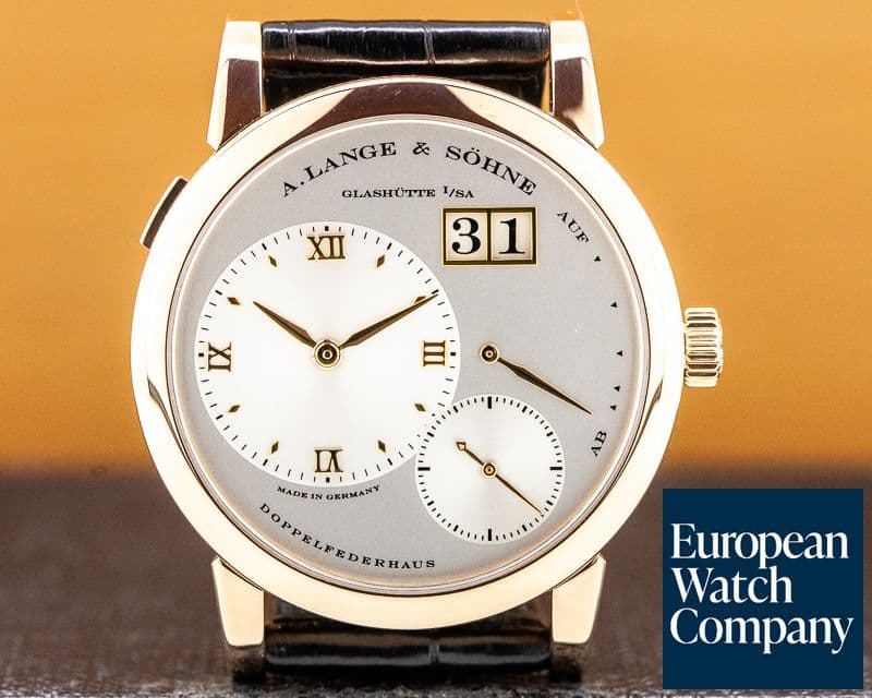 Image of A. Lange and Sohne Lange 1 18K Rose Gold Silver Dial