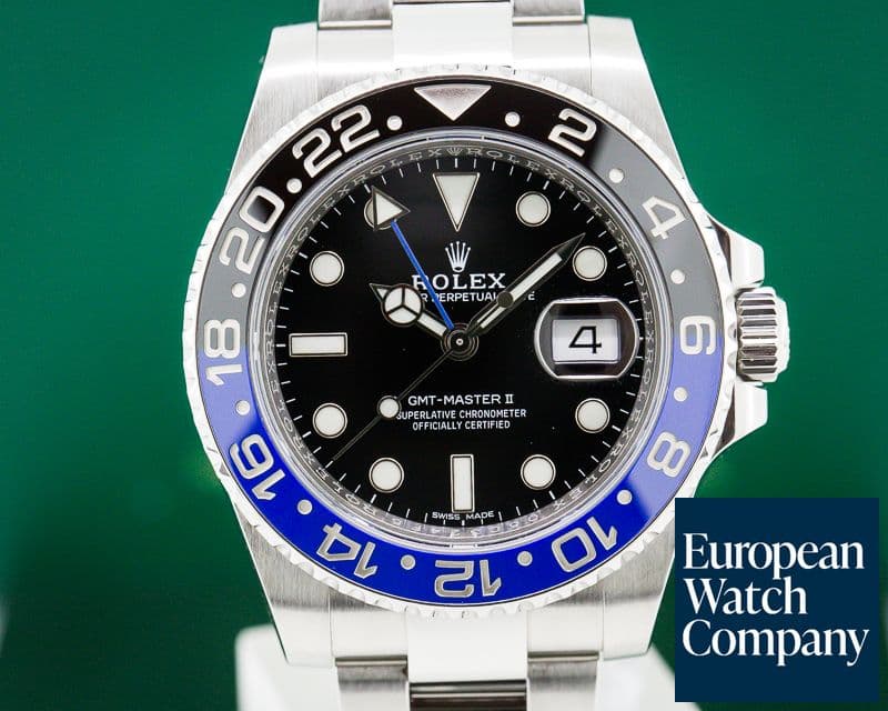 Image of Rolex GMT Master II Ceramic Black & Blue "Batman" SS 