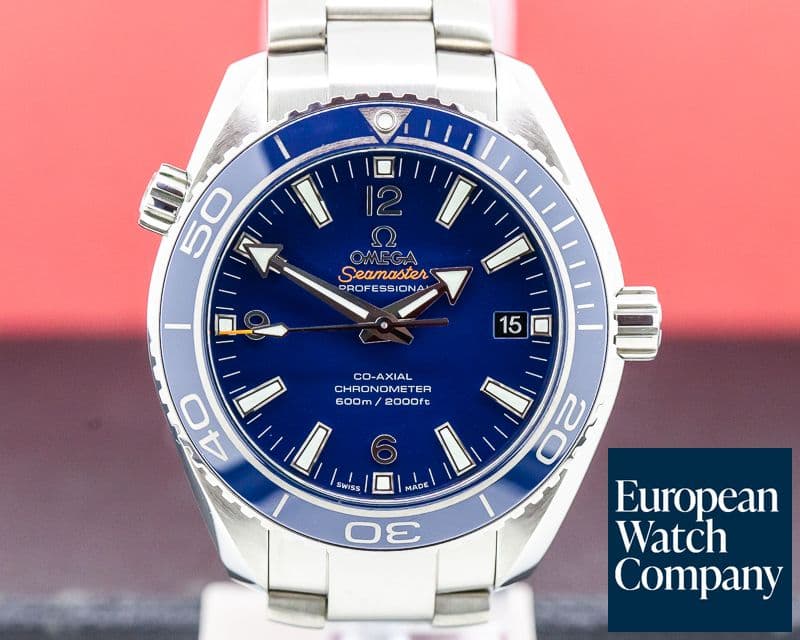 Image of Omega Seamaster Planet Ocean Co-Axial Blue Dial Titanium