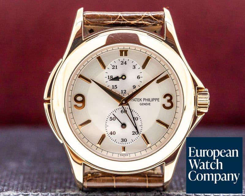Image of Patek Philippe Travel Time 18K Rose Gold Manual Wind