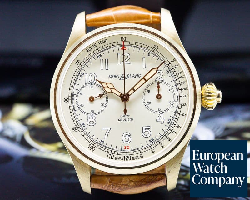 Image of Montblanc 1858 Monopusher Chronograph Tachymeter Bronze LIMITED