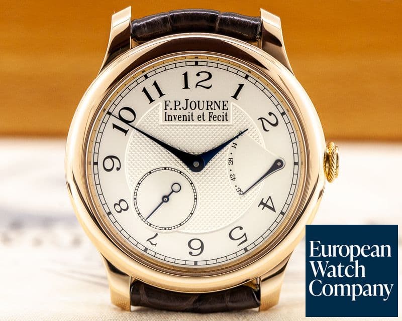 Image of F. P. Journe Chronometre Souverain Red Gold / Silver Dial 40MM