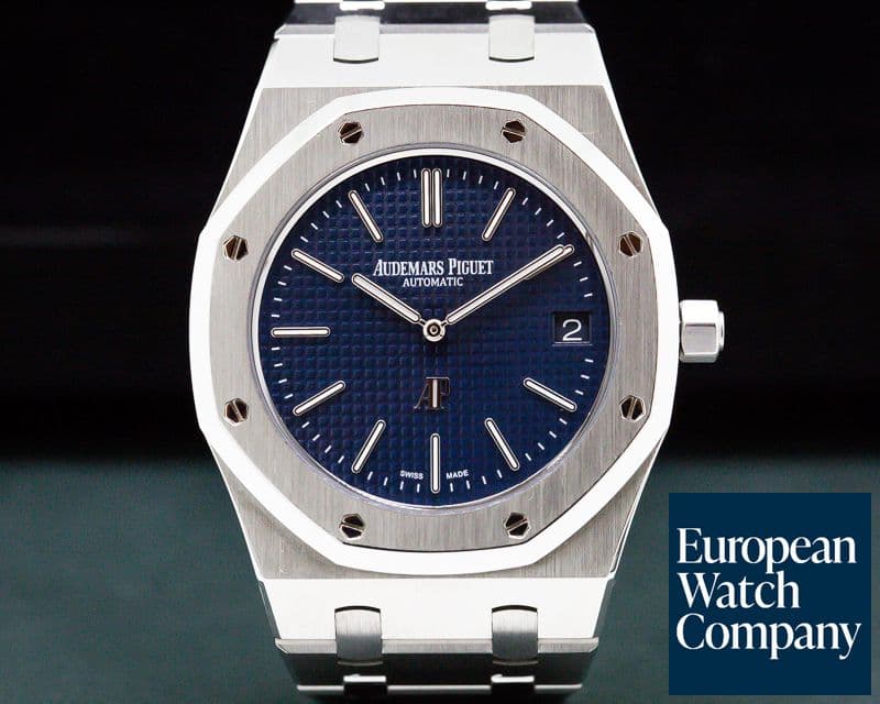 Image of Audemars Piguet Royal Oak Extra Thin Blue Dial SS 15202ST