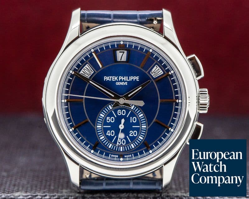 Image of Patek Philippe Chronograph Annual Calendar Platinum / Blue Dial