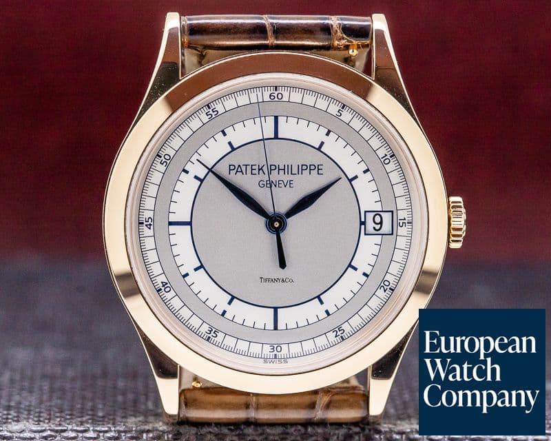 Image of Patek Philippe Calatrava 18K Rose Gold Sector Dial TIFFANY & CO