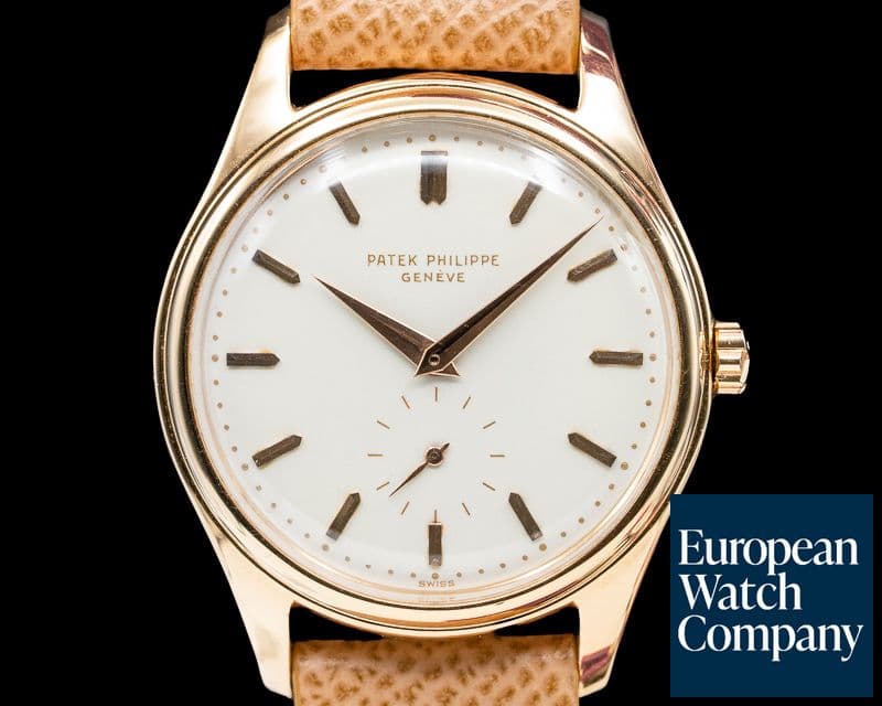 Image of Patek Philippe Vintage Calatrava 2526R 'First Series' ROSE GOLD Enamel Dial 