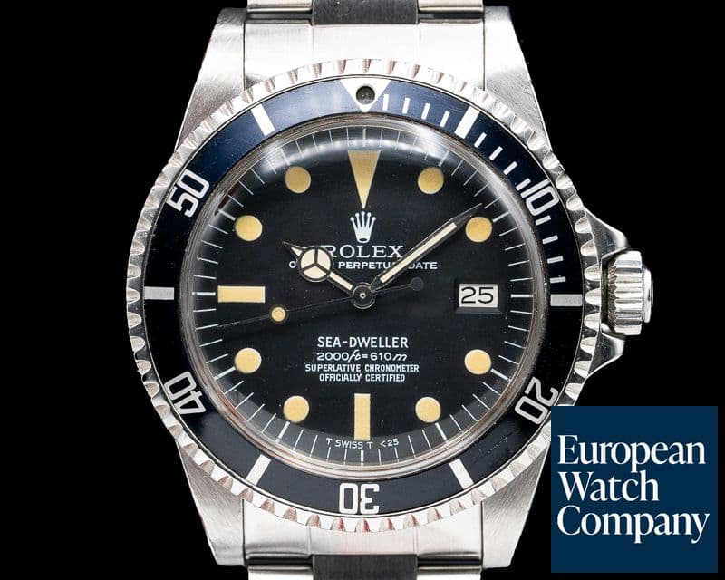 Image of Rolex Vintage Sea Dweller "Rail Dial" Circa 1979 UNPOLISHED