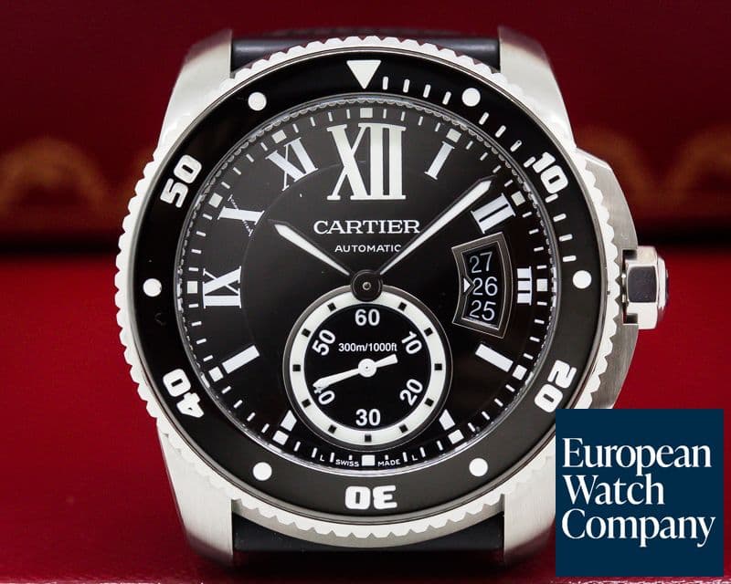 Image of Cartier Calibre de Cartier Diver Automatic SS / Rubber