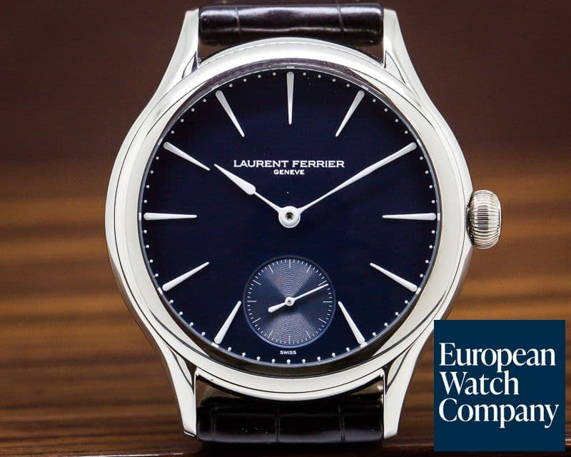 Image of Laurent Ferrier Galet Micro Rotor 18k White Gold Blue DIal 