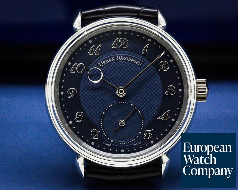 Image of Urban Jurgensen 1140PT Platinum Blue Dial / Breguet Numerals LIMITED