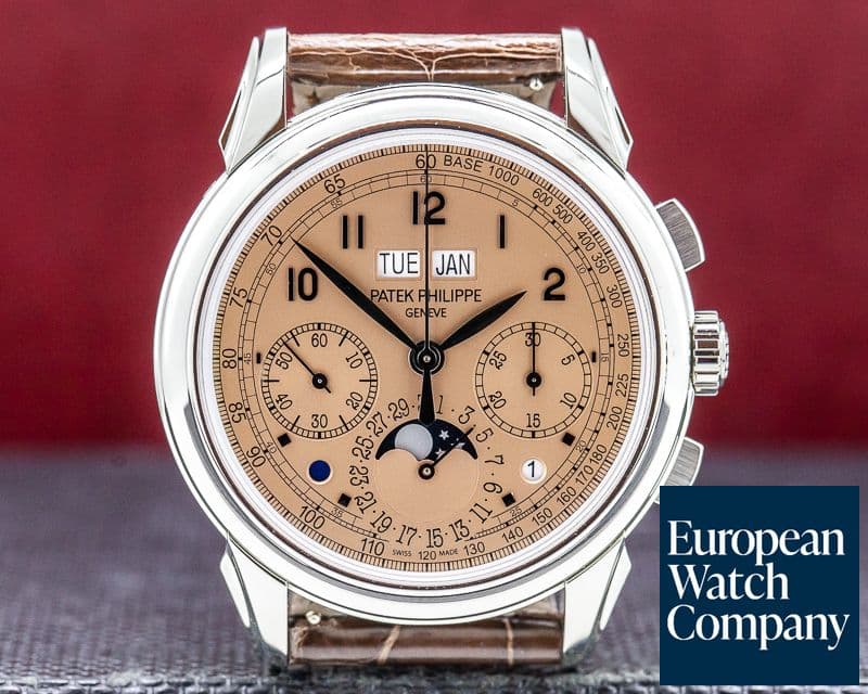 Image of Patek Philippe 5270P Perpetual Calendar Chronograph Platinum Salmon Dial UNWORN