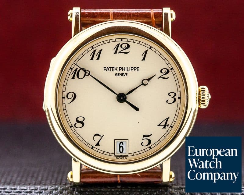 Image of Patek Philippe Calatrava Officers Case 18K Yellow Gold