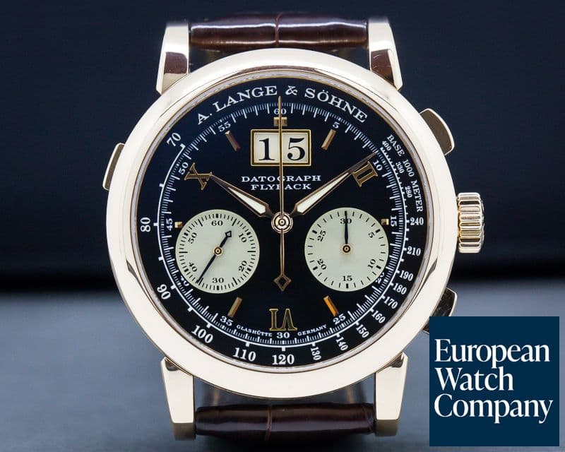 Image of A. Lange and Sohne Datograph 18K Rose Gold Black Dial "DUFOUR"