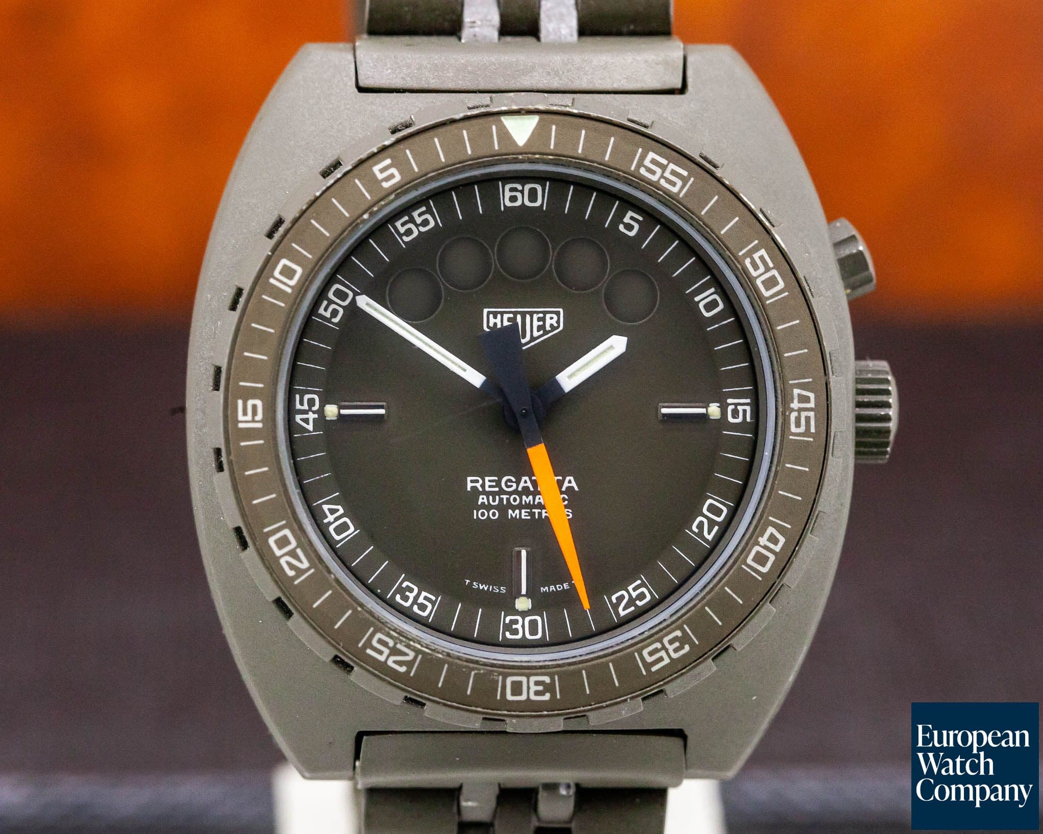 Image of Heuer Vintage Regatta Chronograph "Olive" PVD