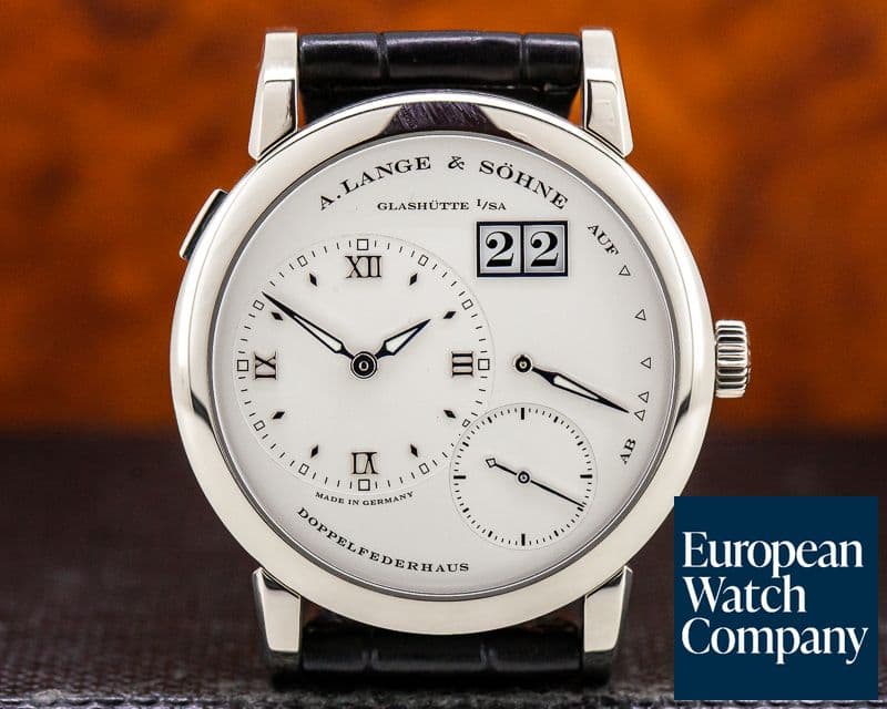 Image of A. Lange and Sohne Lange 1 18K White Gold Silver Dial