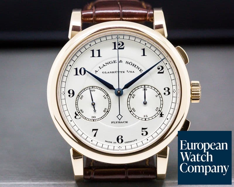 Image of A. Lange and Sohne 1815 Chronograph 18K Rose Gold Silver Dial 