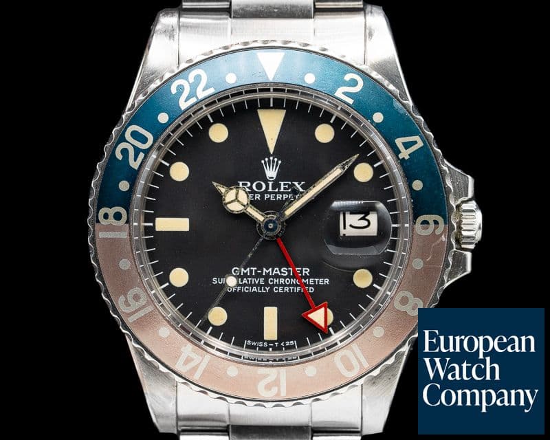 Image of Rolex Vintage GMT Master Matte Dial / Red Hand Circa 1971