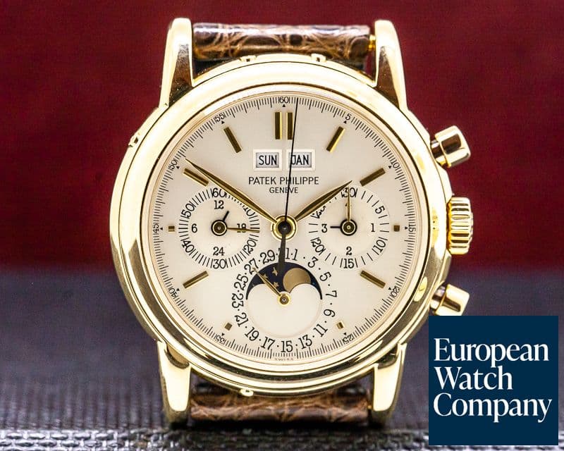 Image of Patek Philippe 3970J Perpetual Calendar Chronograph 18K Yellow 2nd Series FULL SET
