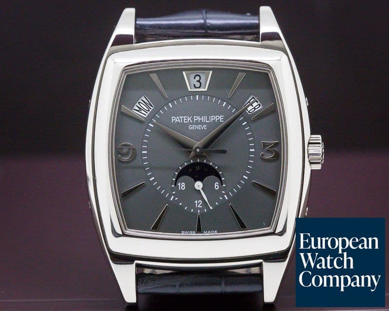 Image of Patek Philippe Gondolo Calendario 18K White Gold Grey Dial 
