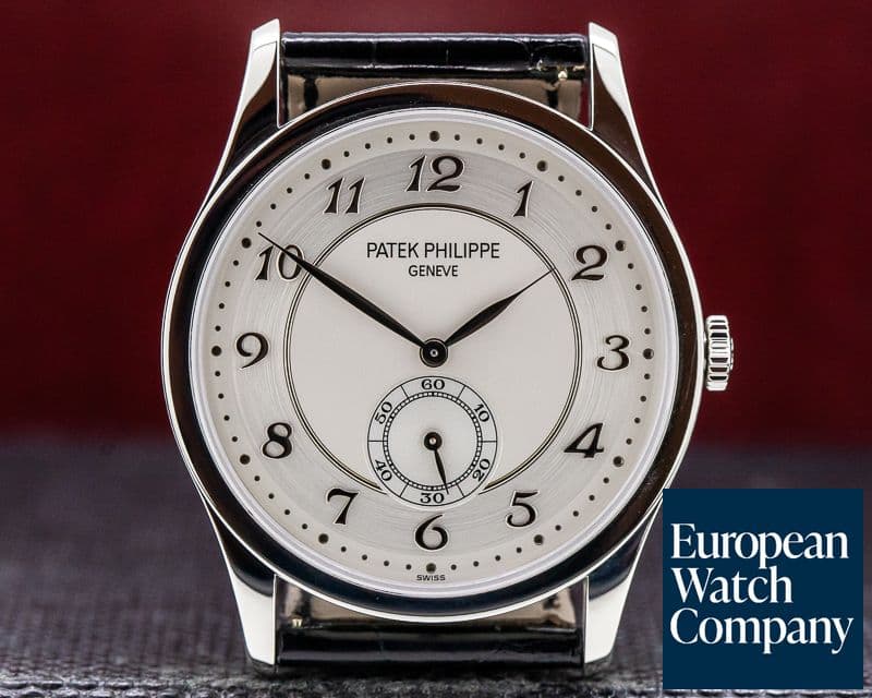 Image of Patek Philippe Calatrava Platinum Silver Dial Arabic Numerals 