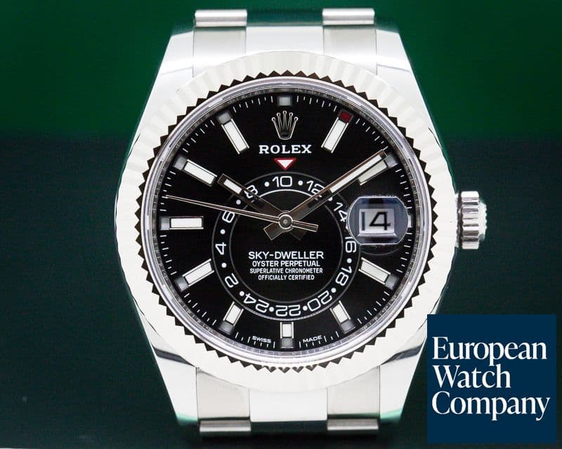 Image of Rolex Sky Dweller Steel Black Dial UNWORN