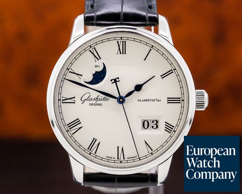 Image of Glashutte Original Senator Panorama Date Moon Phase SS 