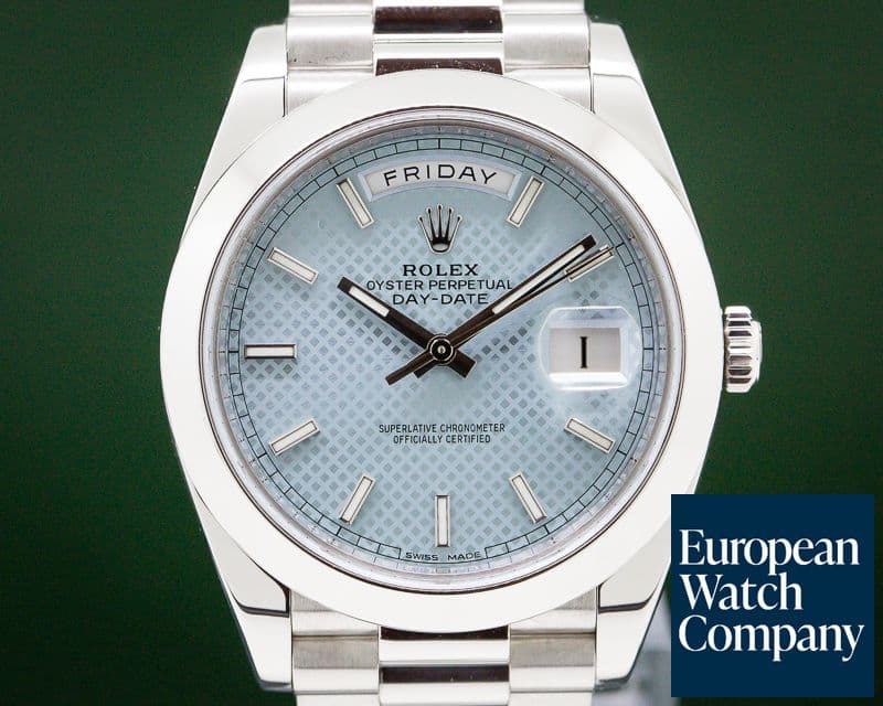 Image of Rolex Day Date Platinum Blue Dial 40MM