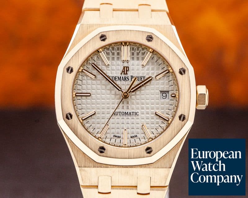 Image of Audemars Piguet Royal Oak Automatic 18K Rose Gold / Rose Bracelet 