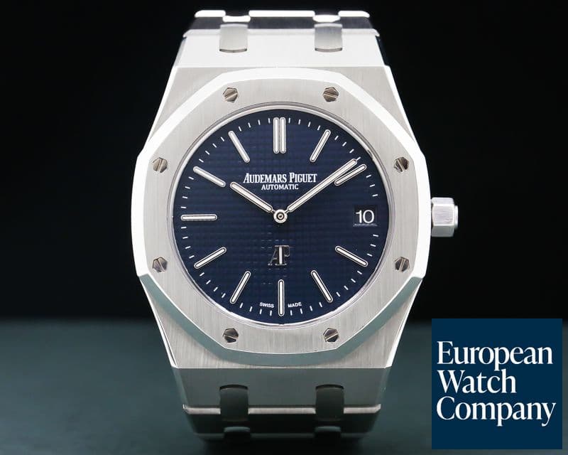 Image of Audemars Piguet Royal Oak Extra Thin Blue Dial SS 15202ST