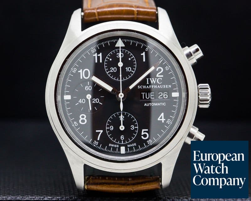 Image of IWC Pilot Chronograph SS Black Dial