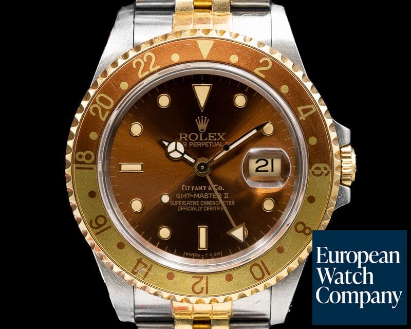 Image of Rolex GMT Master II "Root Beer" TIFFANY & CO WITH ORIGINAL CERTIFICATE